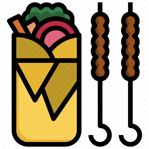 Kebab, doner, food, restaurant, fast icon - Download on Iconfinder
