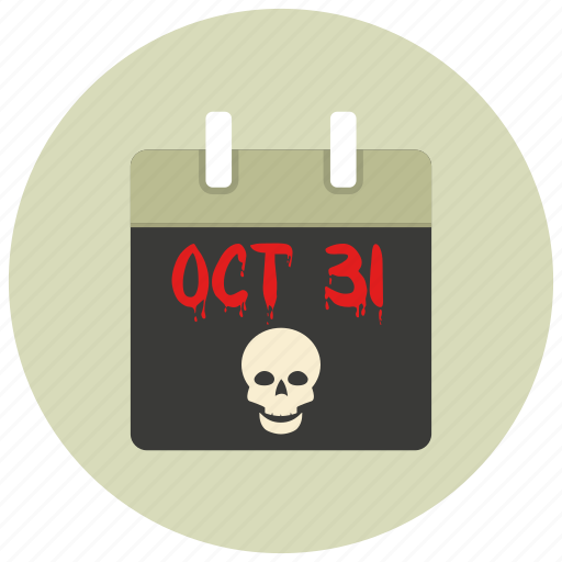 Calender, date, halloween, october, sign, skull icon - Download on Iconfinder