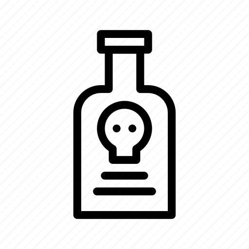 Bottle, danger, death, halloween, poison icon - Download on Iconfinder