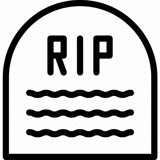 Death, grave, gravestone, halloween, horror, spooky, tombstone icon - Download on Iconfinder