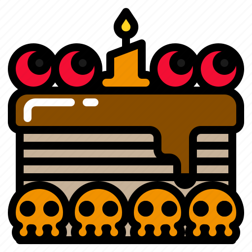 Dessert, food, halloweencake, party, scary icon - Download on Iconfinder