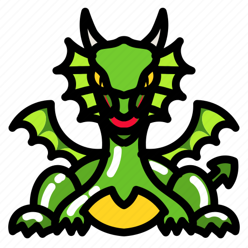 Dinosaur, dragon, fantasy, fire, monster icon - Download on Iconfinder