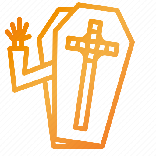 Casket, coffin, death, funeral, graveyard icon - Download on Iconfinder