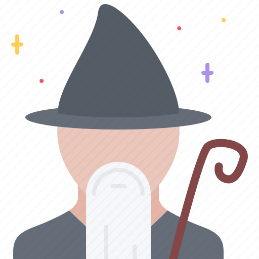 Fantasy, halloween, legend, magic, staff, story, wizard icon - Download on Iconfinder