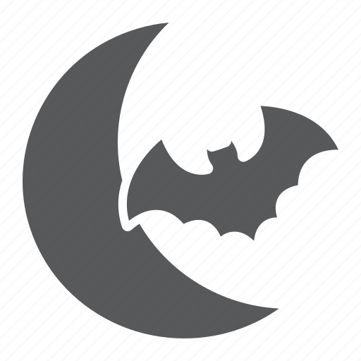Bat, halloween, horror, moon, night, scary icon - Download on Iconfinder