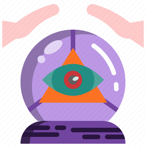 Ball, crystal, fortune, halloween, hand, predict, teller icon - Download on Iconfinder