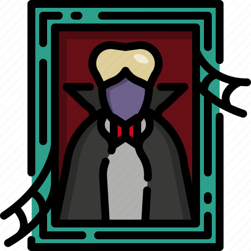 Dracula, frame, halloween, monster, picture, supernatural, vampire icon - Download on Iconfinder