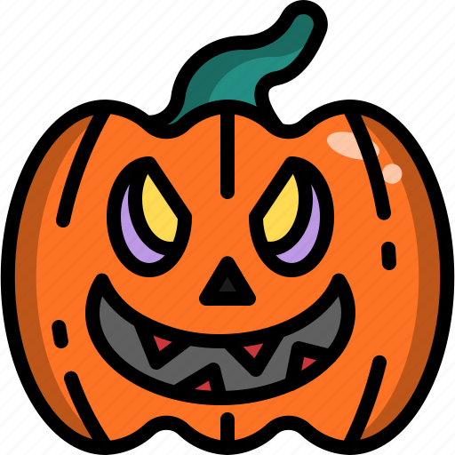 Decoration, face, halloween, head, monster, pumpkin, smile icon - Download on Iconfinder