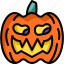 creepy, decoration, face, halloween, head, monster, pumpkin 