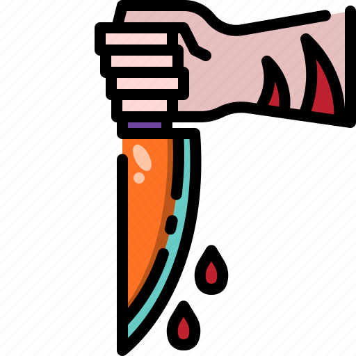 Blood, crime, halloween, horror, killer, knife, weapon icon - Download on Iconfinder
