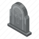 burial, cartoon, cemetery, dead, death, grave, isometric