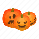 cartoon, halloween, isometric, october, pumpkin, pumpkins, scary