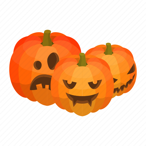Cartoon, halloween, isometric, october, pumpkin, pumpkins, scary icon - Download on Iconfinder