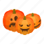 cartoon, halloween, isometric, october, pumpkin, pumpkins, scary 