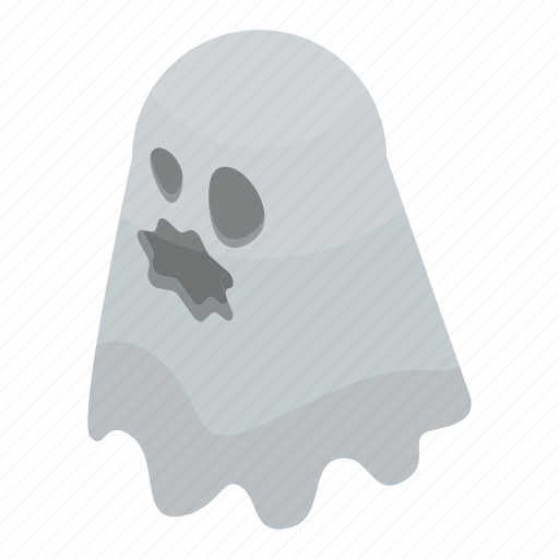 Cartoon, creepy, fear, ghost, halloween, horror, isometric icon - Download on Iconfinder