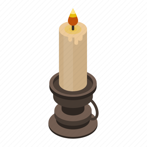 Birthday, burn, burning, candle, cartoon, holiday, isometric icon - Download on Iconfinder