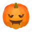 autumn, cartoon, halloween, isometric, orange, pumpkin, scary 
