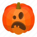 autumn, bad, cartoon, face, isometric, pumpkin, wow