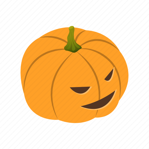 Autumn, cartoon, celebration, cute, decoration, isometric, pumpkin icon - Download on Iconfinder
