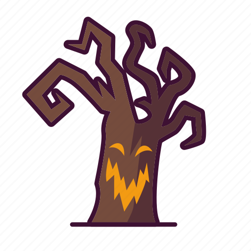 Halloween, monster, scary, spooky, tree icon - Download on Iconfinder