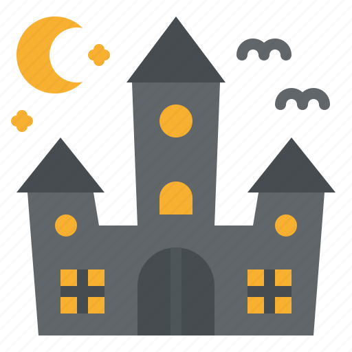 Castle, hallween, house, night icon - Download on Iconfinder