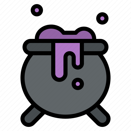 Cauldron, cook, halloween, pot icon - Download on Iconfinder