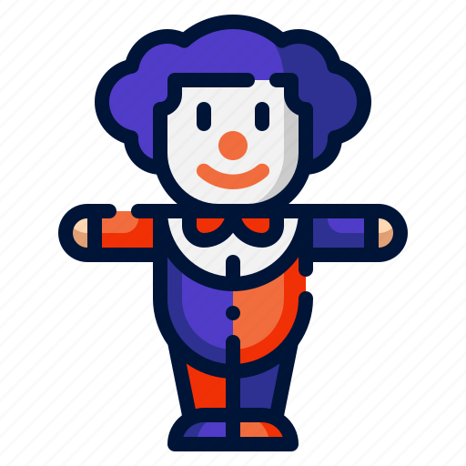 Circus, clown, costume, halloween, man icon - Download on Iconfinder