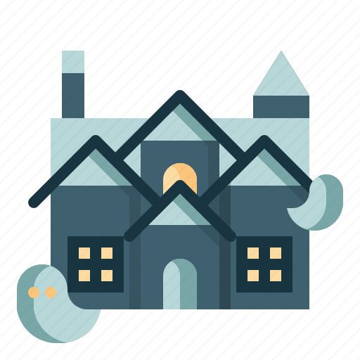 Ghost, halloween, haunted house, house, scary, spooky icon - Download on Iconfinder