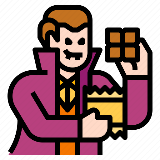Chocolate, dracula, snack, sweet, vampire icon - Download on Iconfinder