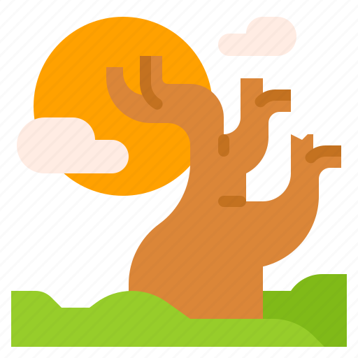 Haunted, horror, moon, scary, tree icon - Download on Iconfinder