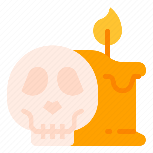 Candle, carnival, mantra, paraffin, skull icon - Download on Iconfinder