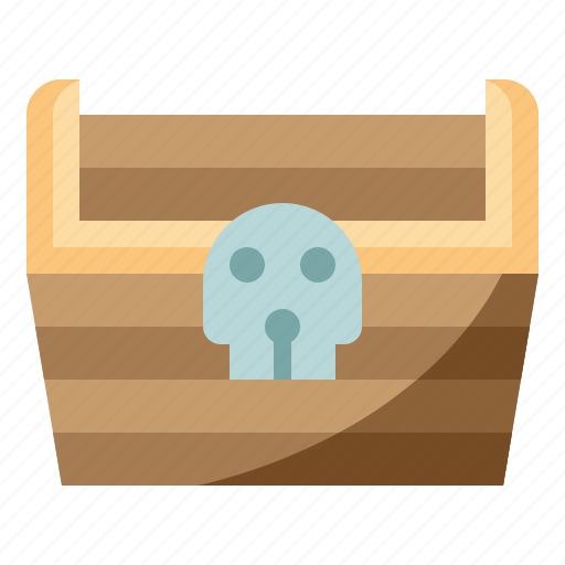 Box, chest, gold, halloween, haunted, treasure icon - Download on Iconfinder