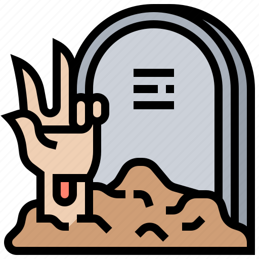 Buries, cemetery, gravestone, tomb, zombie icon - Download on Iconfinder