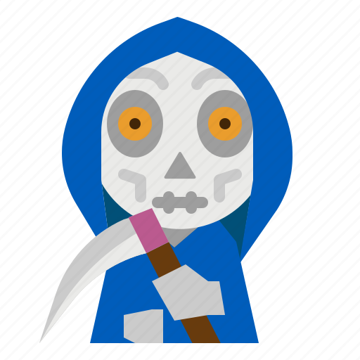 Reaper, scary, skull, spooky, terror icon - Download on Iconfinder