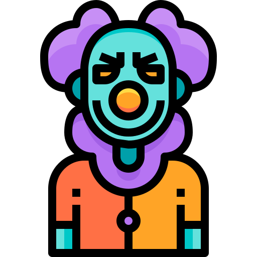 Scary, fear, halloween, horror, clown icon - Free download