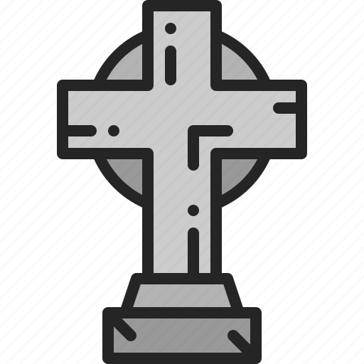 Cemetery, tombstone, religion, funeral, graveyard, tomb, cross icon - Download on Iconfinder