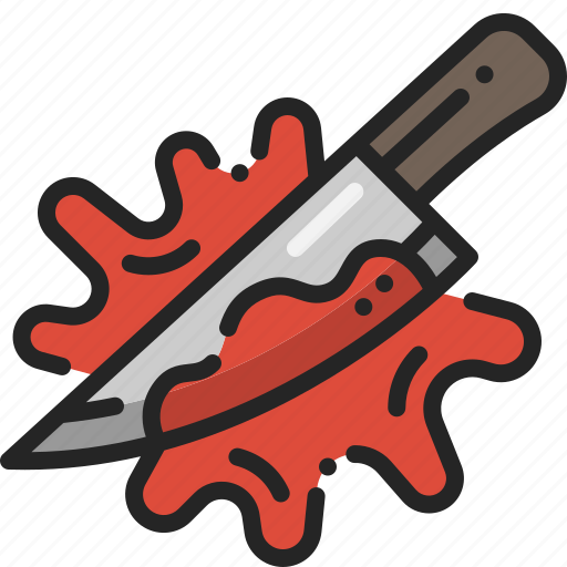 Scary, knife, murder, weapon, blood, props icon - Download on Iconfinder