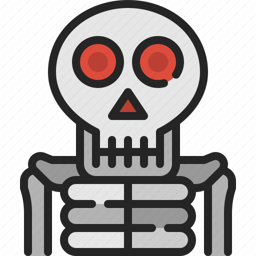 Bone, scary, creepy, skull, halloween, skeleton, ghost icon - Download on Iconfinder