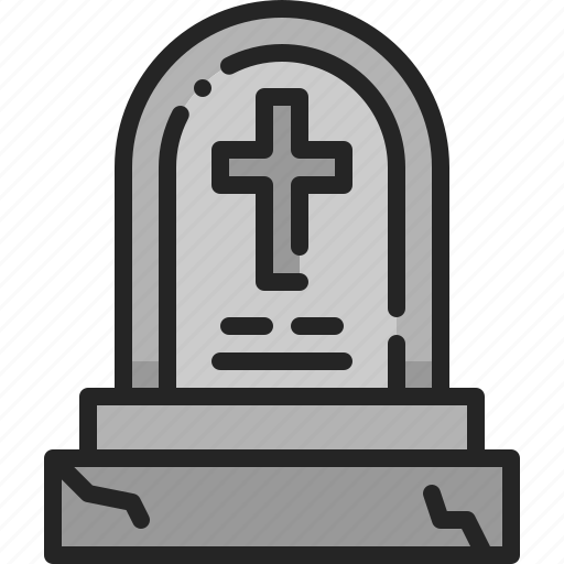 Cemetery, grave, tombstone, funeral, rip, graveyard, tomb icon - Download on Iconfinder