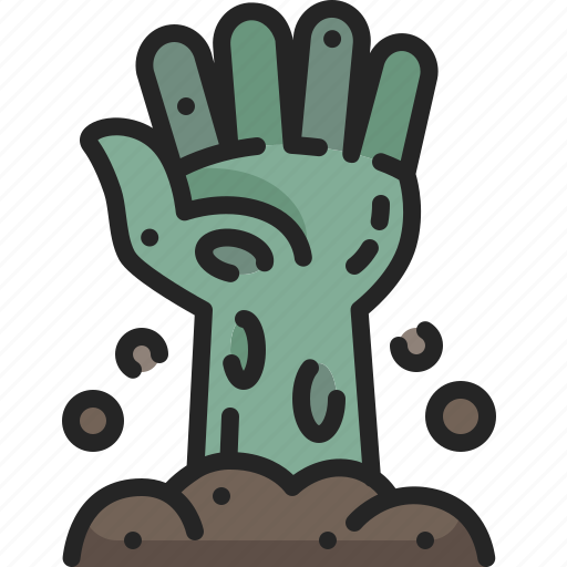 Graveyard, finger, monster, zombie, hand icon - Download on Iconfinder
