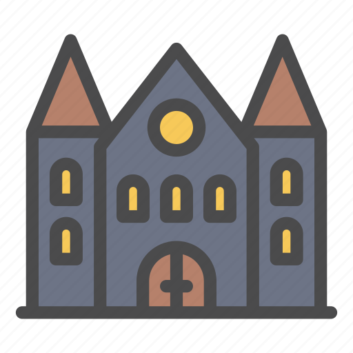Building, tower, halloween, house, castle, church icon - Download on Iconfinder