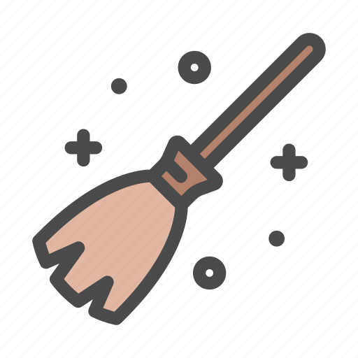 Stick, domestic, broom, cleaning, equipment, magic icon - Download on Iconfinder