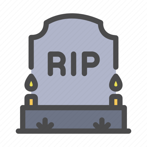 Rip, cemetery, death, gravestone, grave, tombstone icon - Download on Iconfinder