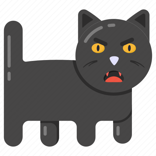 Black cat, halloween cat, animal, pet animal, feline icon - Download on Iconfinder