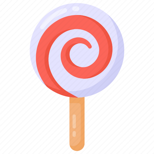 Spiral lolly, lolly, rainbow lolly, lollipop, swirl lolly icon - Download on Iconfinder