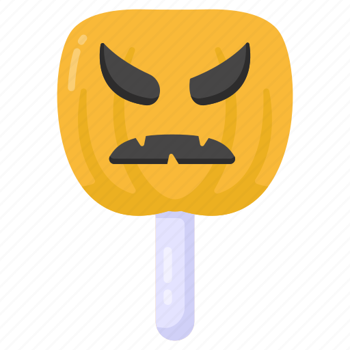 Lollipop, lolly, pumpkin lollipop, confectionery lollipop, dessert icon - Download on Iconfinder