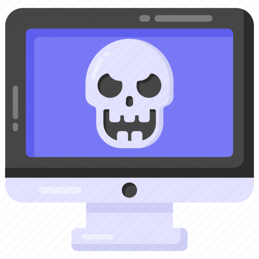 Online danger, online halloween, online threat, cyberthreat, cyber danger icon - Download on Iconfinder