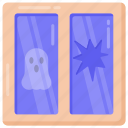 ghost, window ghost, scary ghost, halloween window ghost, window wraith