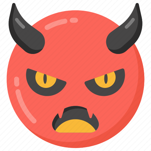 Devil, spooky face, scary face, satan, horn face icon - Download on Iconfinder