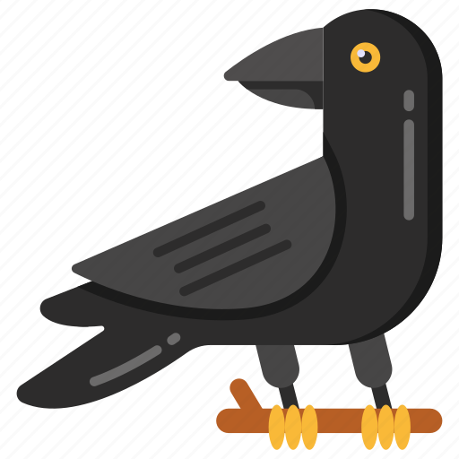 Crow, blackbird, bird, aves, feathered creature icon - Download on Iconfinder